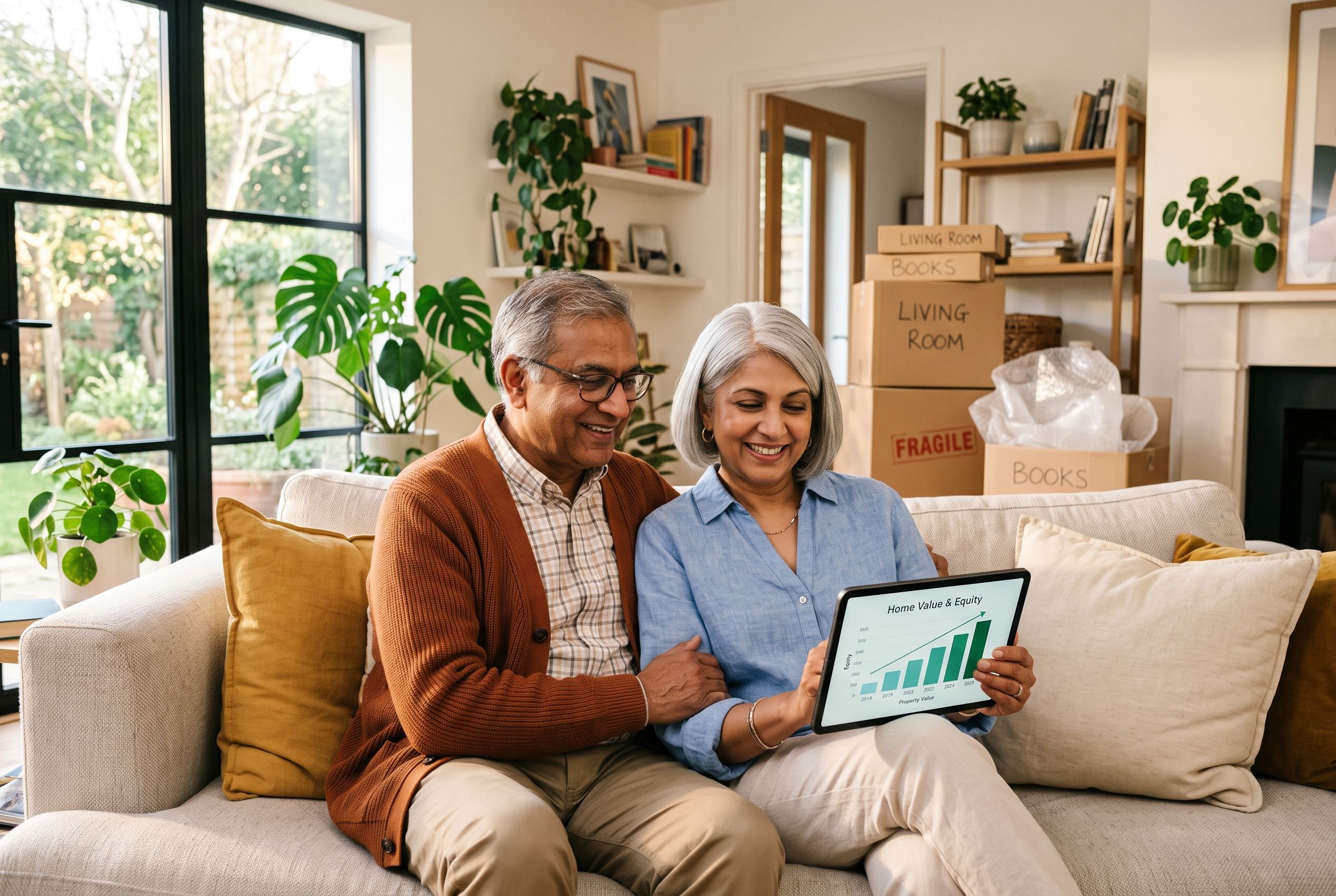 Homeowners using their home equity to trade up to a larger home