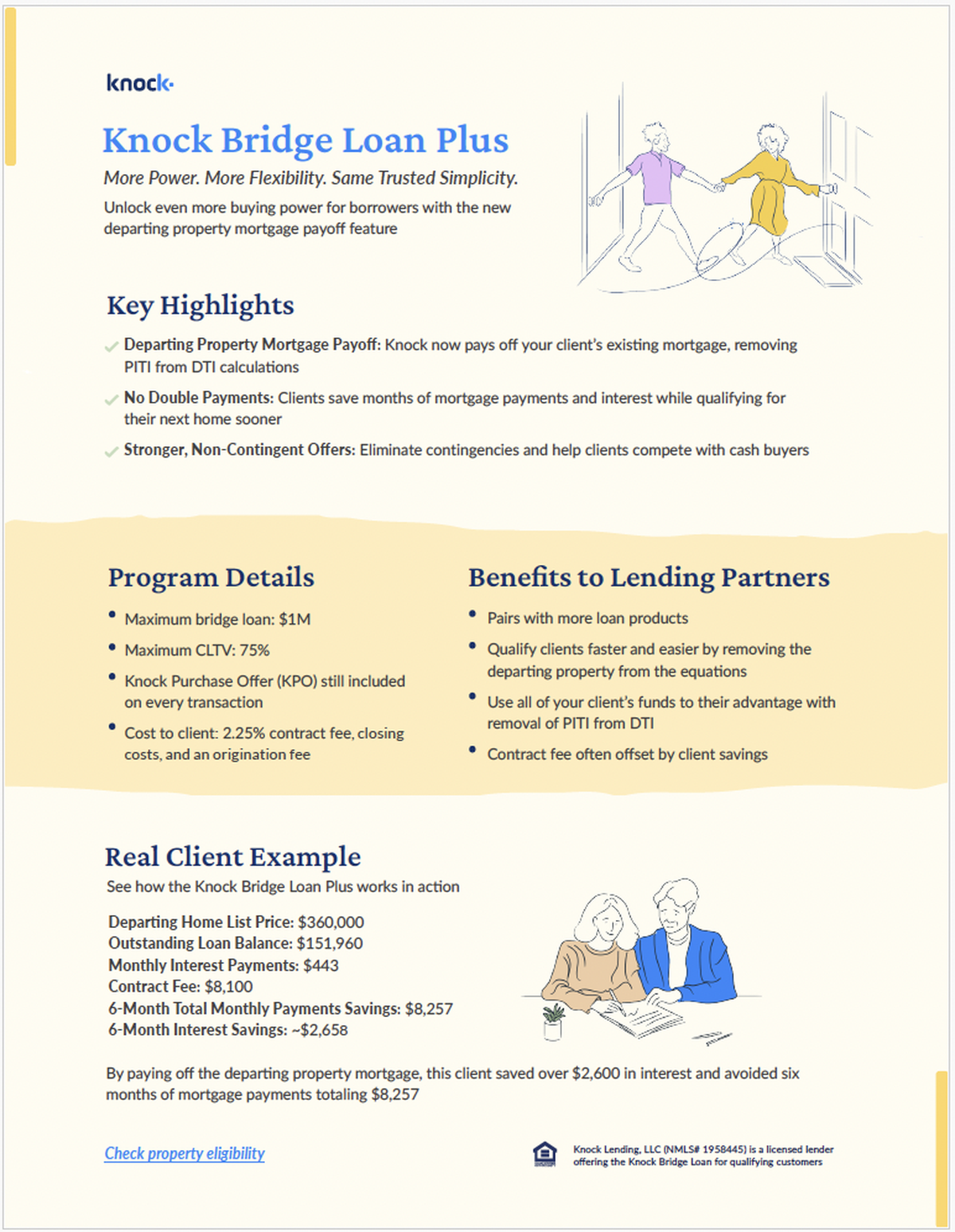 Knock Bridge Loan Plus Flyer