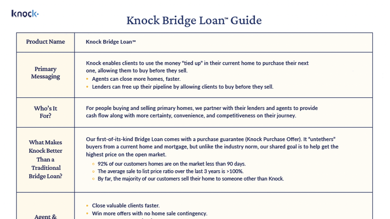 Knock Bridge Loan Guide